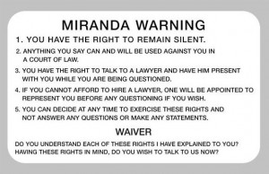 Miranda Rights - Ohio Criminal Charges